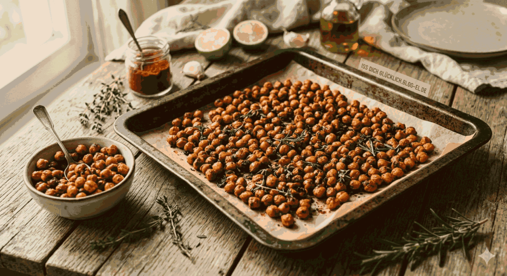Knusper-Glück vom Blech: Würzige Kichererbsen im feurigen Chorizo-Style